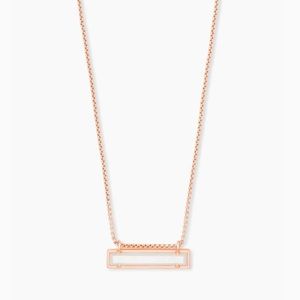 Kendra Scott Leanor Rose Gold Necklace Ivory Pearl